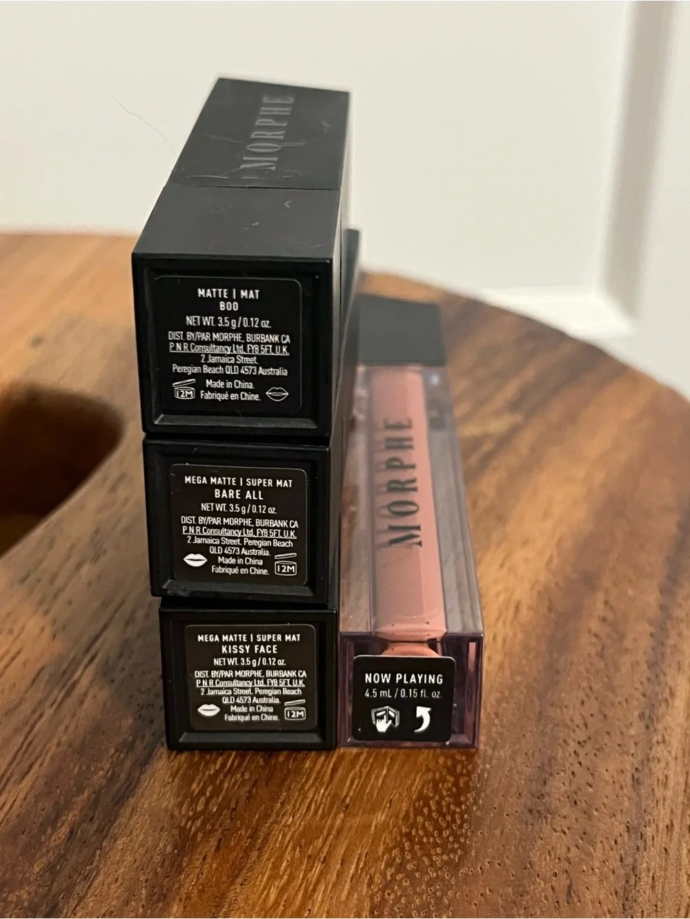 Morphe Neutral Nude Lip Trio with Matching Liquid Lipgloss